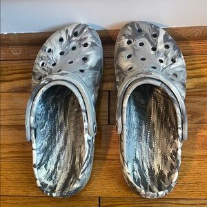 Gray Camo Crocs